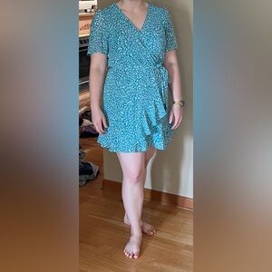 Blue Women’s Wrap Dress